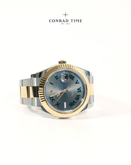 Rolex Datejust 116333 Grey Wimbledon Dial Two-Tone Oyster 2010 41mm. Fullset 99 รูปที่ 6