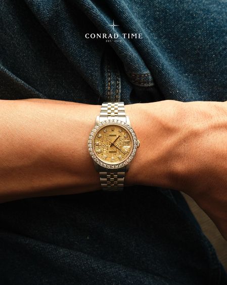 RL. D a t e j u s t 68273 Champagne Anniversary Diamond Dial Two-Tone Jubilee 1993 31mm. 99 รูปที่ 2