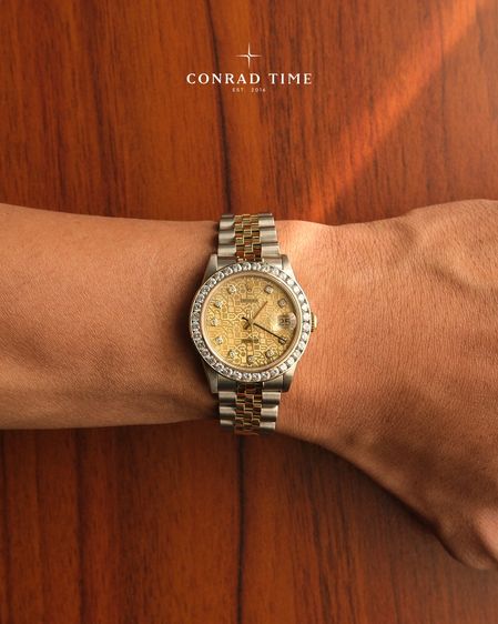 RL. D a t e j u s t 68273 Champagne Anniversary Diamond Dial Two-Tone Jubilee 1993 31mm. 99 รูปที่ 3