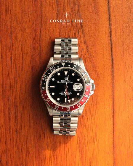 Rolex GMT-Master II 16710 'Coke Black Dial Jubilee 2000 40mm.  รูปที่ 4