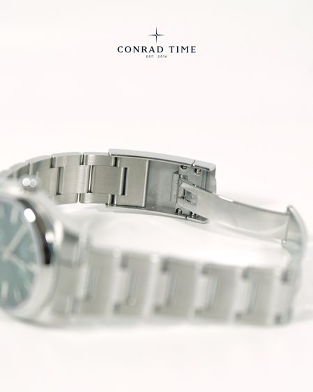 Rolex Oyster Perpetual 114200 Olive Green Dial Oyster Steel 2020 34mm. Fullset  รูปที่ 13