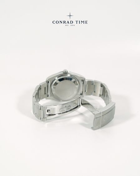 Rolex Oyster Perpetual 114200 Olive Green Dial Oyster Steel 2020 34mm. Fullset  รูปที่ 11