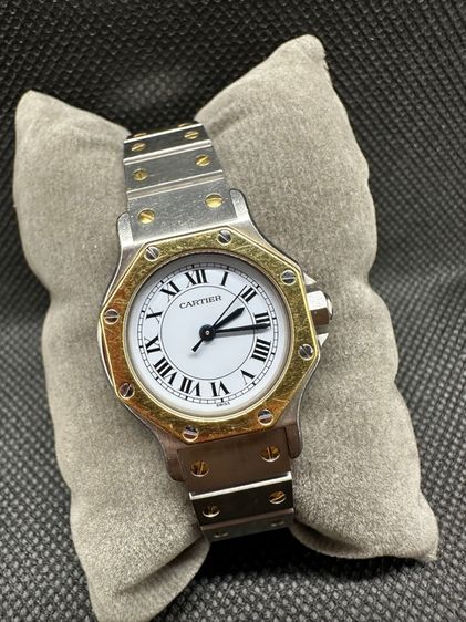 เงิน Cartier Santos Octagon