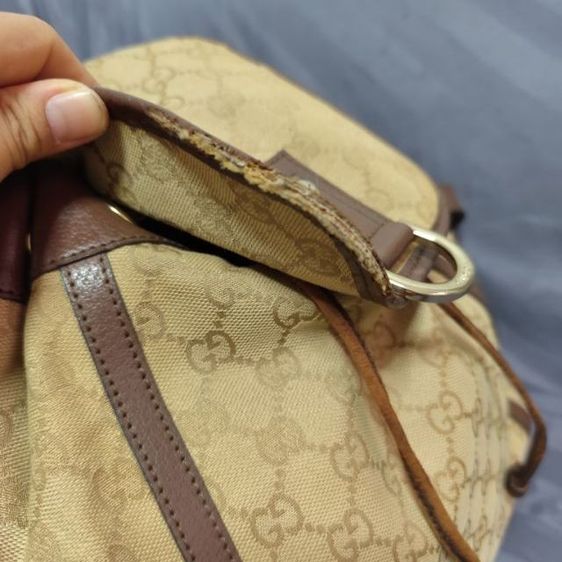 กระเป๋าเป้ผ้าสไตล์วินเทจมือสองขายตามสภาพขอคนรับได้ รูปที่ 12