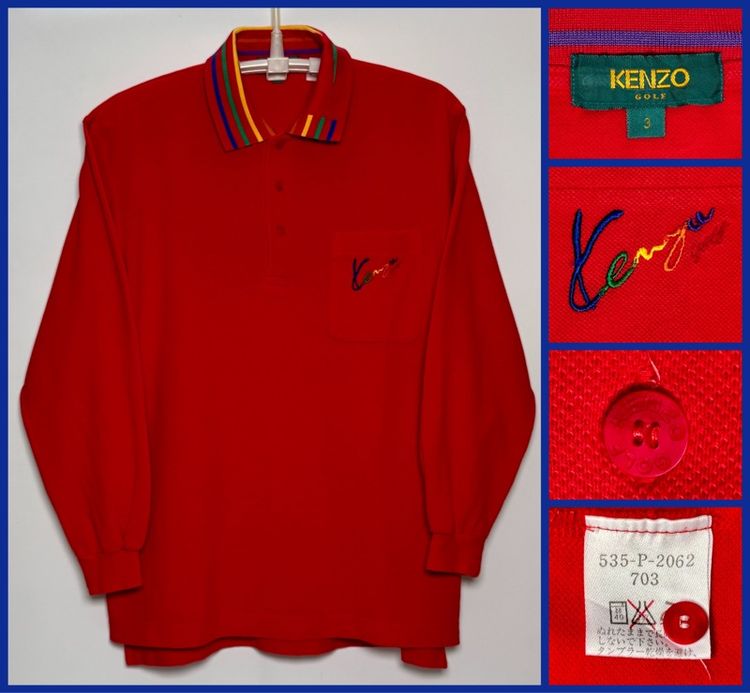 ⚠️รุ่นใหม่‼️เสื้อโปโล KENZO ของแท้ รุ่น GOLF สไตล์สปอร์ต แขนยาว