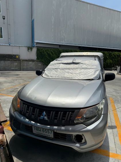 Mitsubishi Triton 2015 2.4 GL Pickup ดีเซล เกียร์ธรรมดา เทา รูปที่ 3