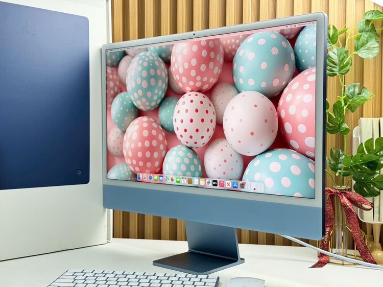 iMac 24-inch M1 2021 Ram8GB SSD256GB CPU8-Core GPU7-Core 2Ports Blue apple care 1 November 2026 รูปที่ 2