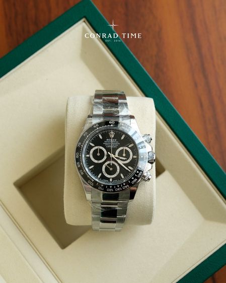 New Rolex Daytona 126500LN Black Dial Oyster Steel 2025 40mm. Fullset 100 รูปที่ 3