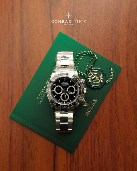 New Rolex Daytona 126500LN Black Dial Oyster Steel 2025 40mm. Fullset 100