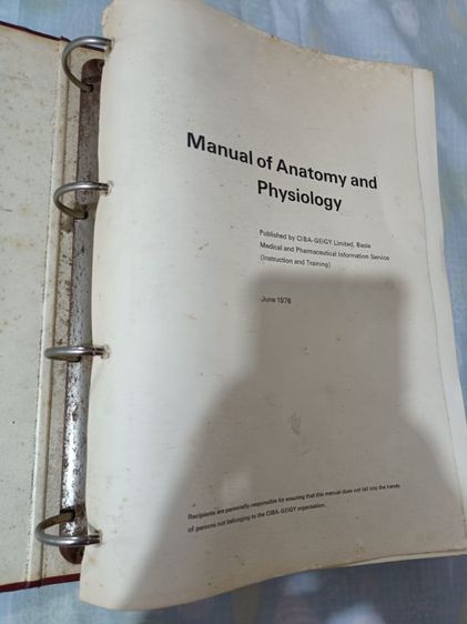 หนังสือแพทย์Manual of anatomy and physiolopy1976
 รูปที่ 4