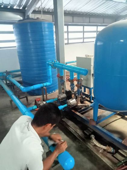รับซ่อมและติดตั้งปั๊มน้ำbooster pump transfer pumpเดินระบบประปาอาคารโรงงาน ตึก คอนโดโรงแรม รูปที่ 5