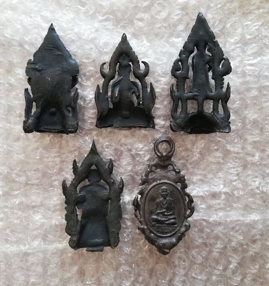 พระฉลุโลหะเก่ารมดำ พระนาคปรก พระพุทธชินราช ปางอุ้มบาตร สมเด็จโต ปางมารวิชัย รูปที่ 3