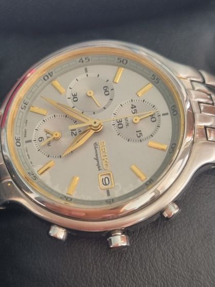  Seiko Chronograph 40มม. ระบบทำงานทุกปุ่ม กระจกใสปิ๊ง ตัวเรือนสาย เงาวับ สายยาว 17 cm ข้อมือ 6.5-7 นิ้ว ใส่ พอดี รูปที่ 12