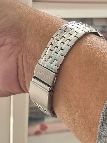  Seiko Chronograph 40มม. ระบบทำงานทุกปุ่ม กระจกใสปิ๊ง ตัวเรือนสาย เงาวับ สายยาว 17 cm ข้อมือ 6.5-7 นิ้ว ใส่ พอดี รูปที่ 4