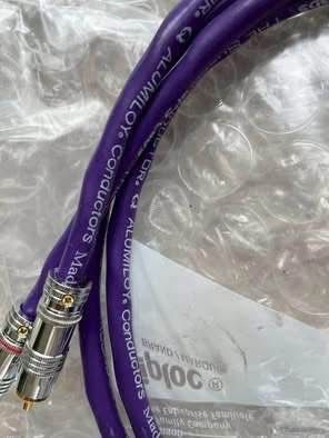 JPS LABS SUPERCONDUCTOR Q สายสัญญาณ RCA MADE IN USA รูปที่ 3