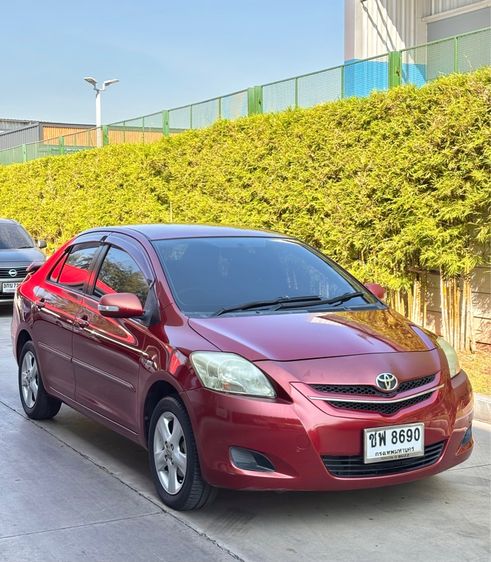 Toyota Vios 2007 1.5 E Sedan เบนซิน ไม่ติดแก๊ส เกียร์อัตโนมัติ แดง