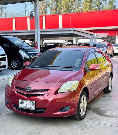 Toyota Vios 2007 1.5 E Sedan เบนซิน ไม่ติดแก๊ส เกียร์อัตโนมัติ แดง รูปที่ 3