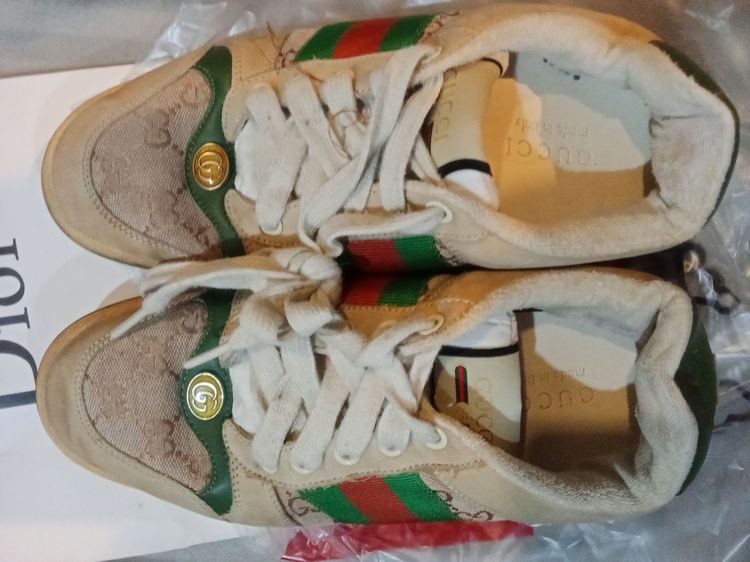 รองเท้าผ้าใบGucci สภาพดีมากเบอร์40 รูปที่ 7