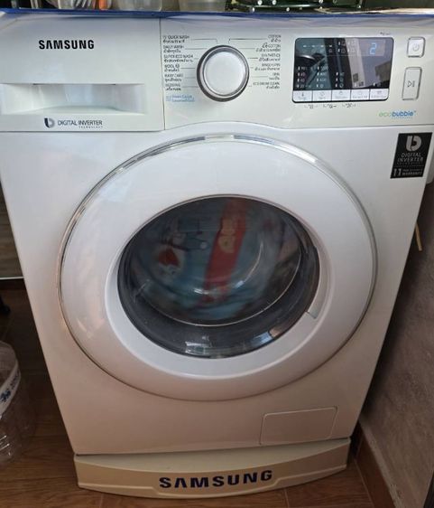 ขายเครื่องซักผ้าฝาหน้ายี่ห้อ Samsung รุ่น WW70J42E0IWST ขนาดถังซัก 7 กิโลกรัม สภาพดี พร้อมใช้งาน รูปที่ 2