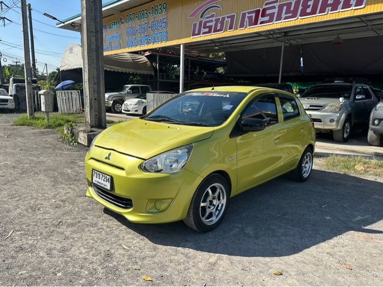 Mitsubishi Mirage 2012 1.2 GL Sedan เบนซิน ไม่ติดแก๊ส เกียร์อัตโนมัติ เขียว รูปที่ 2