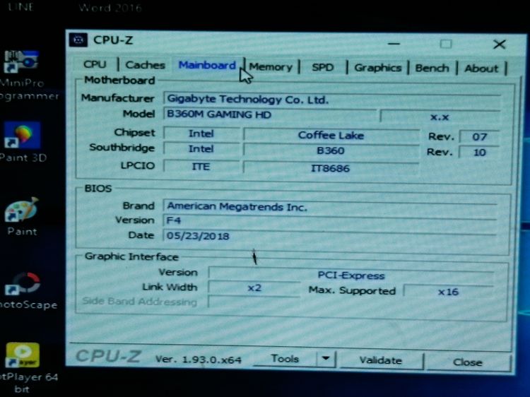 ชุดเจน9  i3-9100f ๑ 3.6ghz 4c 4t ไม่มีการ์ดจอในตัว พร้อม Gigabyteรุ่น B360m gaming hd ซิ้งลม แผ่นปิดหลัง มีเก็บปลายทาง รูปที่ 3