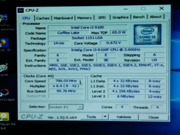 ชุดเจน9  i3-9100f ๑ 3.6ghz 4c 4t ไม่มีการ์ดจอในตัว พร้อม Gigabyteรุ่น B360m gaming hd ซิ้งลม แผ่นปิดหลัง มีเก็บปลายทาง รูปที่ 2