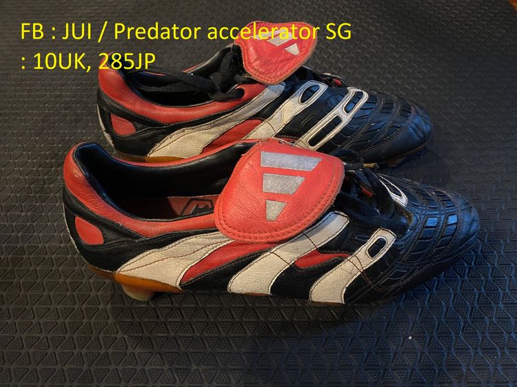รองเท้าฟุตบอล อื่นๆ ผู้ชาย ดำ ขาย Adidas Predator Accelerator สี Original SG Size 10 UK 285 JP 
