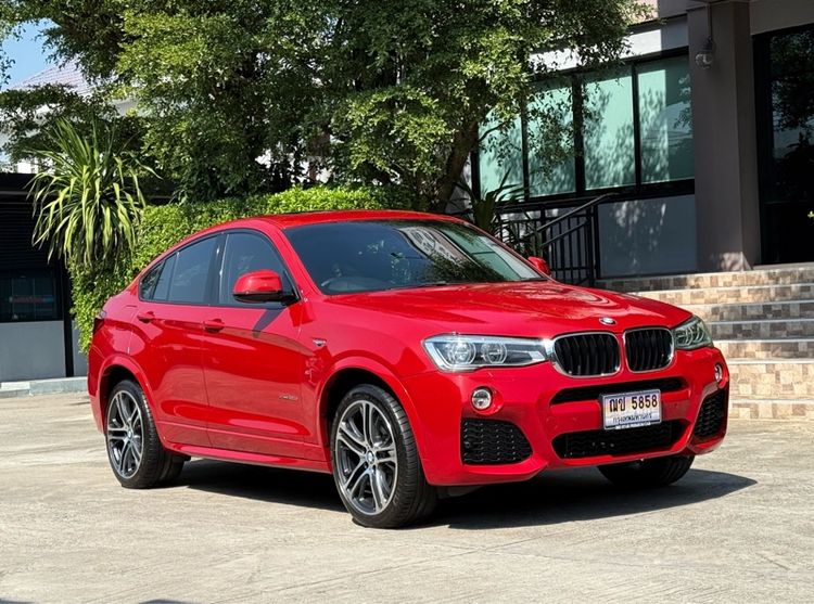 BMW X4 2018 2.0 xDrive20d M Sport 4WD Utility-car ดีเซล ไม่ติดแก๊ส เกียร์อัตโนมัติ แดง