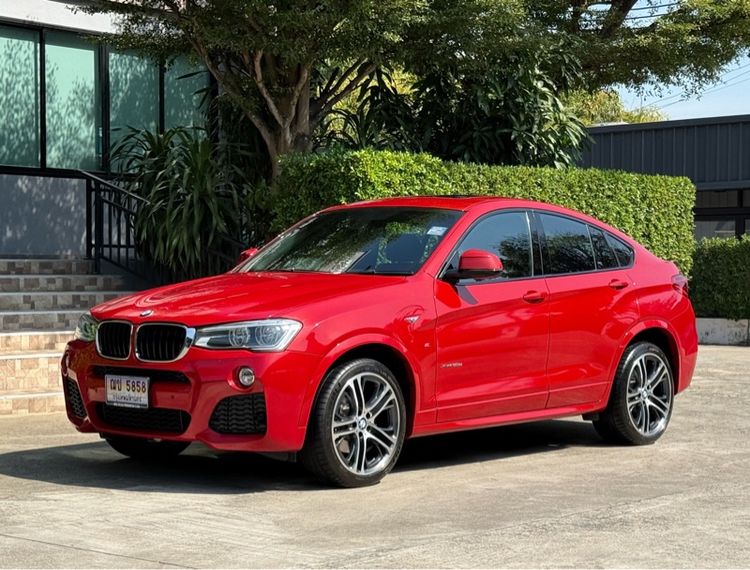 BMW X4 2018 2.0 xDrive20d M Sport 4WD Utility-car ดีเซล ไม่ติดแก๊ส เกียร์อัตโนมัติ แดง รูปที่ 4