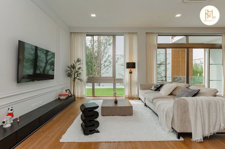 ตกแต่งครบ ให้เช่าบ้านเดี่ยว VIVE Rama 9 บ้านสไตล์อบอุ่น ใกล้โรงเรียนนานาชาติเวลลิงตัน รูปที่ 2