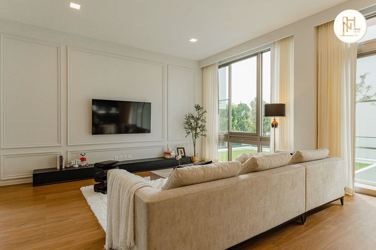 ตกแต่งครบ ขายบ้านเดี่ยว  VIVE Rama 9  บ้านสไตล์อบอุ่น  ใกล้โรงเรียนนานาชาติเวลลิงตัน รูปที่ 4