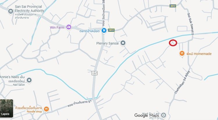 ขายที่ดินสันทราย ต.ป่าไผ่ ใกล้ตลาดป่าเหมือด ม.แม่โจ้ รูปที่ 2