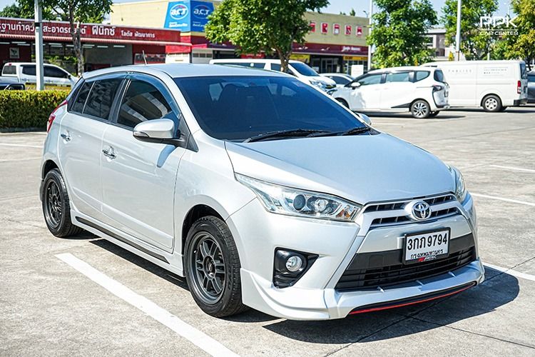Toyota Yaris 2014 1.2 G Sedan เบนซิน ไม่ติดแก๊ส เกียร์อัตโนมัติ เทา รูปที่ 3
