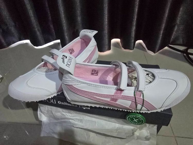 Onitsuka Tiger MEXICO 66 TGRS Ballet เบอร์ 40 สีขาวชมพู