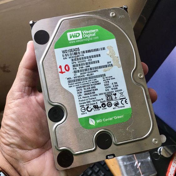 HD PC WD ความจุ1TB ลงวินโดว์10พร้อมโปรแกรมพื้นฐานให้เรียบร้อย ผลสแกนเขียวใส 