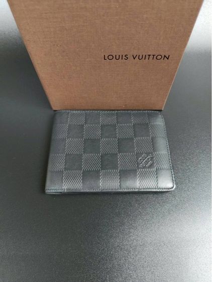 ชาย ดำ Tumi Louis Vuitton Multiple Wallet – Damier Graphite