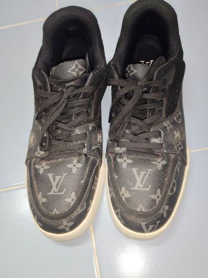 รองเท้า Louis VuittonTrainer Sneaker Monogram Flowers Black รูปที่ 3