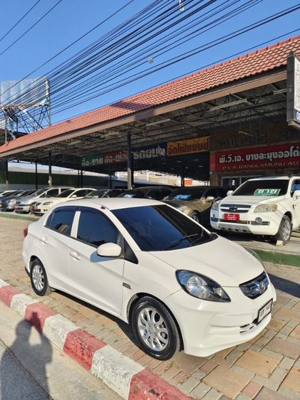 Honda Brio 2013 1.2 Amaze V Sedan เบนซิน ไม่ติดแก๊ส เกียร์อัตโนมัติ ขาว