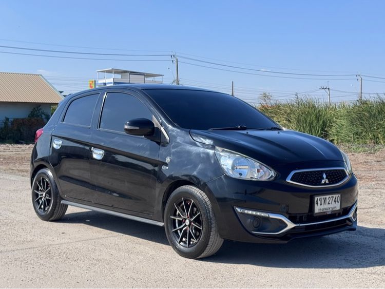 Mitsubishi Mirage 2017 1.2 GLX Sedan เบนซิน ไม่ติดแก๊ส เกียร์อัตโนมัติ ดำ รูปที่ 3
