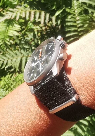 ขายแล้ว Fortis Flieger Chronograph quartz men's แนวทหาร ระบบจับเวลาแบบถ่าน เดินดีใช้งานได้ปรกติ ขนาด42-45 รวมมะยม งานใช้เครื่องmiyota japan รูปที่ 6