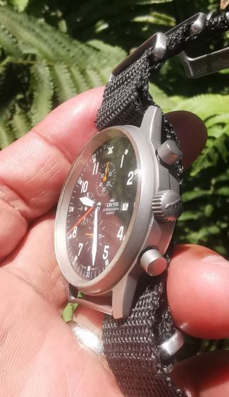 ขายแล้ว Fortis Flieger Chronograph quartz men's แนวทหาร ระบบจับเวลาแบบถ่าน เดินดีใช้งานได้ปรกติ ขนาด42-45 รวมมะยม งานใช้เครื่องmiyota japan รูปที่ 2