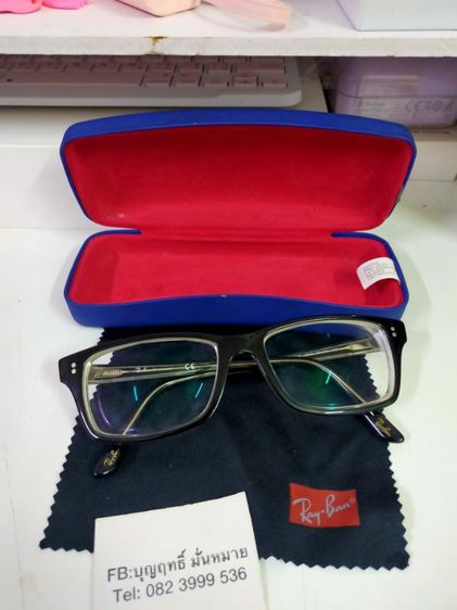 แว่นตา Rayban RB 5225 2034 54-17-145 ของแท้สภาพดี ครบกล่อง เอาไปตัดใส่เลนส์ใหม่ได้เลยครับ รูปที่ 2