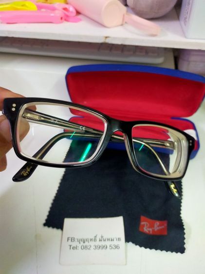 แว่นตา Rayban RB 5225 2034 54-17-145 ของแท้สภาพดี ครบกล่อง เอาไปตัดใส่เลนส์ใหม่ได้เลยครับ