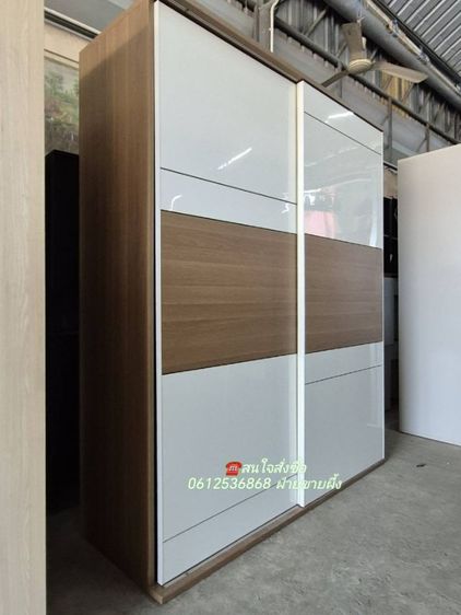 ไม้ ตู้เสื้อผ้าบานเลื่อน SB​