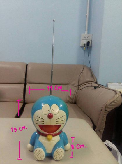 โมเดลวิทยุโดเรมอน รับคลื่นวิทยุFM ใช้ถ่านAA 2ก้อน ขนาดประมาณยาว 11cm. ลึก 8cm. สูง13 cm.
สภาพสวยเดิมๆเจ้าของเดิมเก็บรักษาอย่างดี 