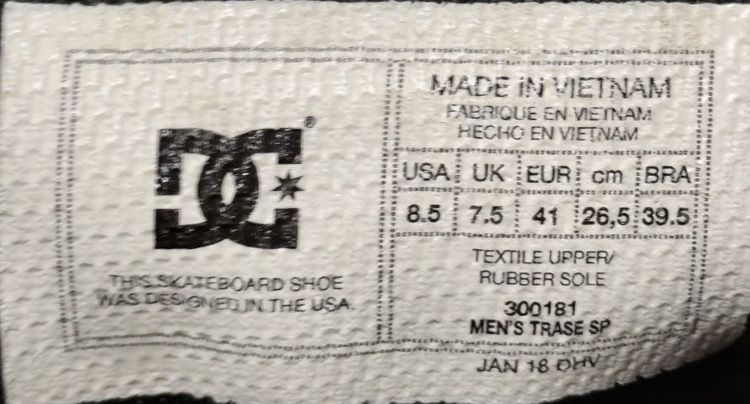 ผ้าใบ DC 41.0 26.5  แท้ มือสอง รูปที่ 10