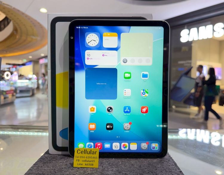 iPad Gen11 WiFi 128GB Silver ประกันศูนย์8เดือนกว่า Batt100 ครบกล่อง รูปที่ 2