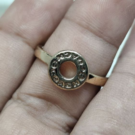 🔖แหวนCoach สีทอง ของจริงสวยมาก งานจากญี่ปุ่น รูปที่ 3