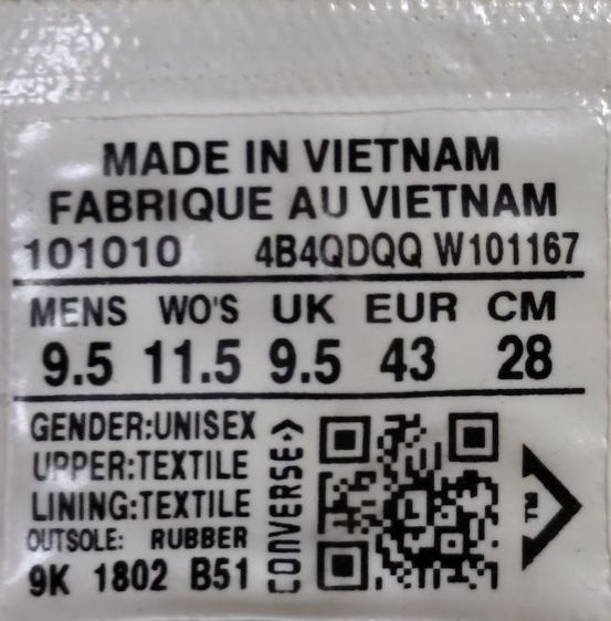 Converse 43.0 28.0  แท้ มือสอง รูปที่ 12