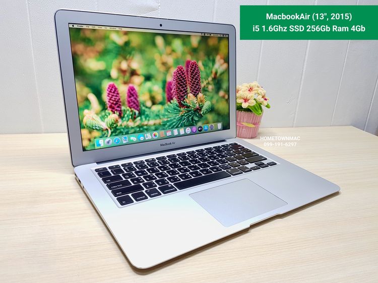 Apple Macbook Air แมค โอเอส 4 กิกะไบต์ อื่นๆ ไม่ใช่ MacbookAir (13-inch, 2015) i5 1.6Ghz SSD 256Gb Ram 4Gb คุ้มๆ น่าใช้ ราคากันเอง